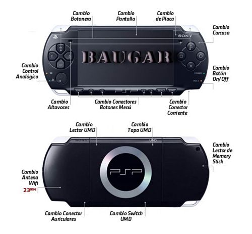 Reparacion PSP Getafe Todas las versiones y downgrade Baugar