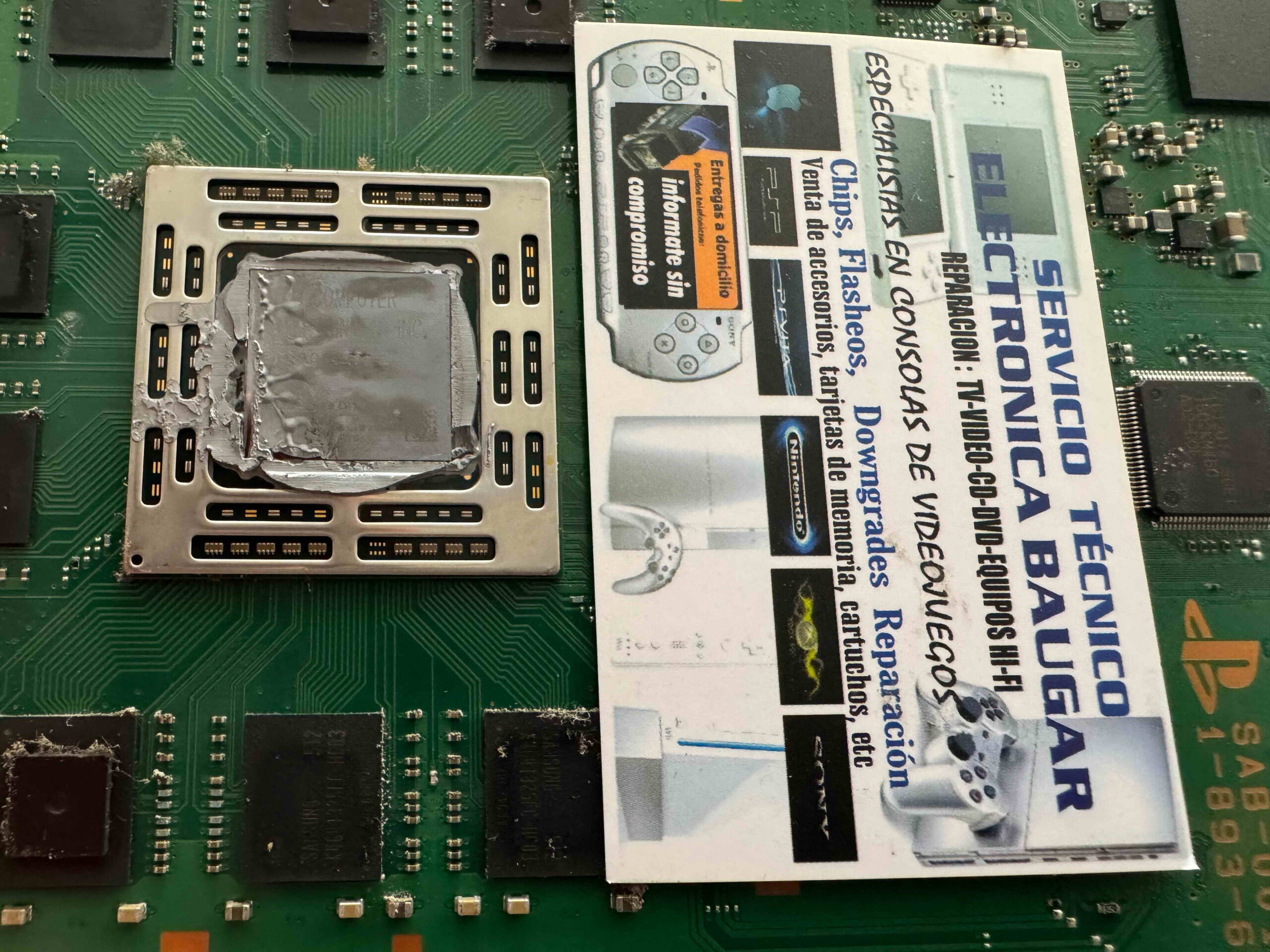 Pasta térmica deteriorada en procesador de PlayStation 4